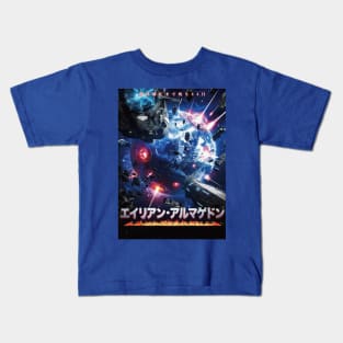 Alien Armageddon Japanese Art Kids T-Shirt